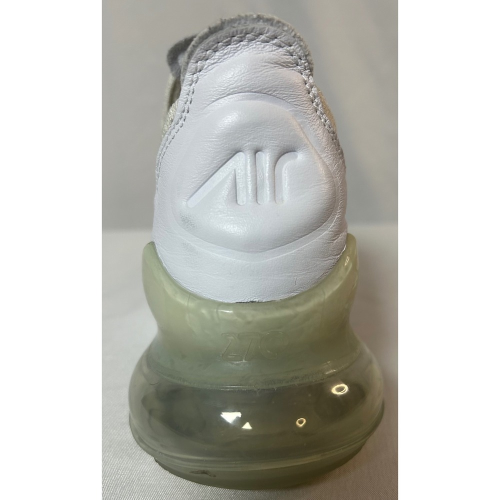 Nike Air Max 270 Flyknit White Black AH6803-100 Women's 8.5 Running Shoes - Picture 10 of 16